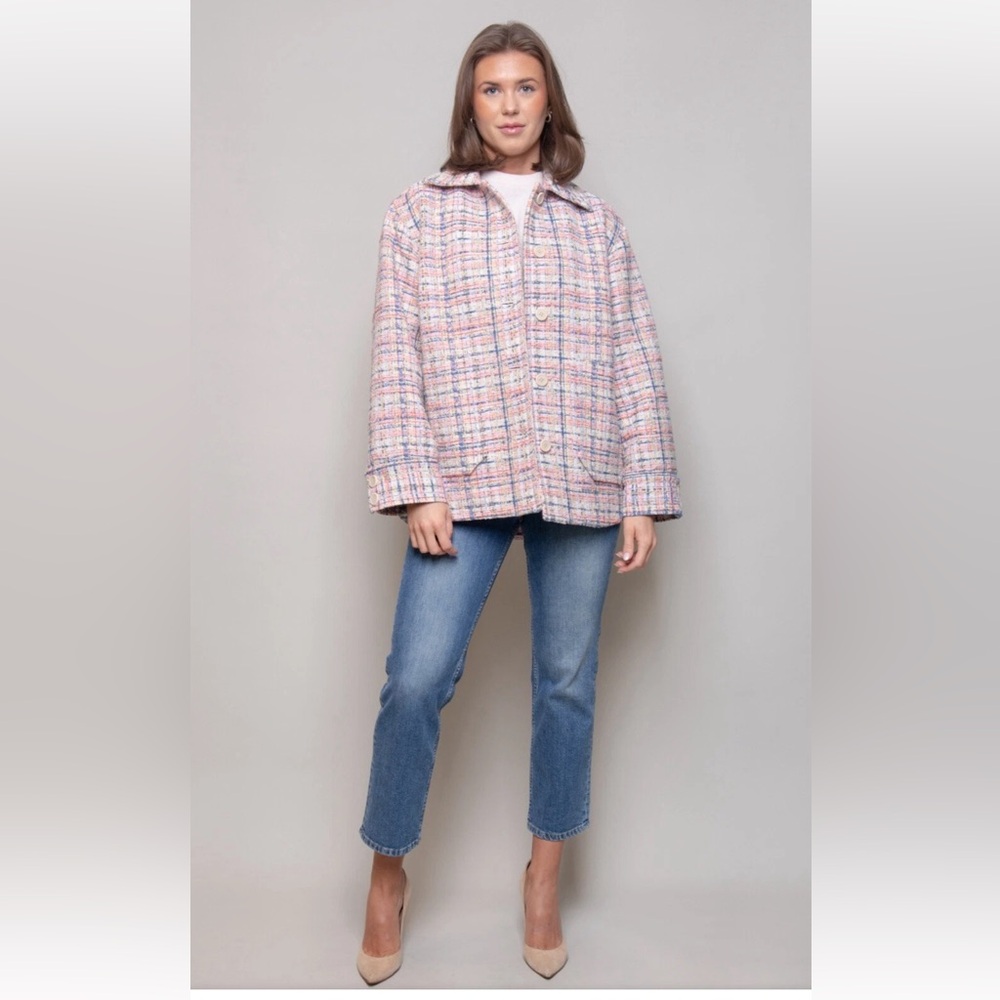 NWOT Rodebjer Angelica Country Weave Jacket Multi Color Women’s Large - Picture 3 of 16